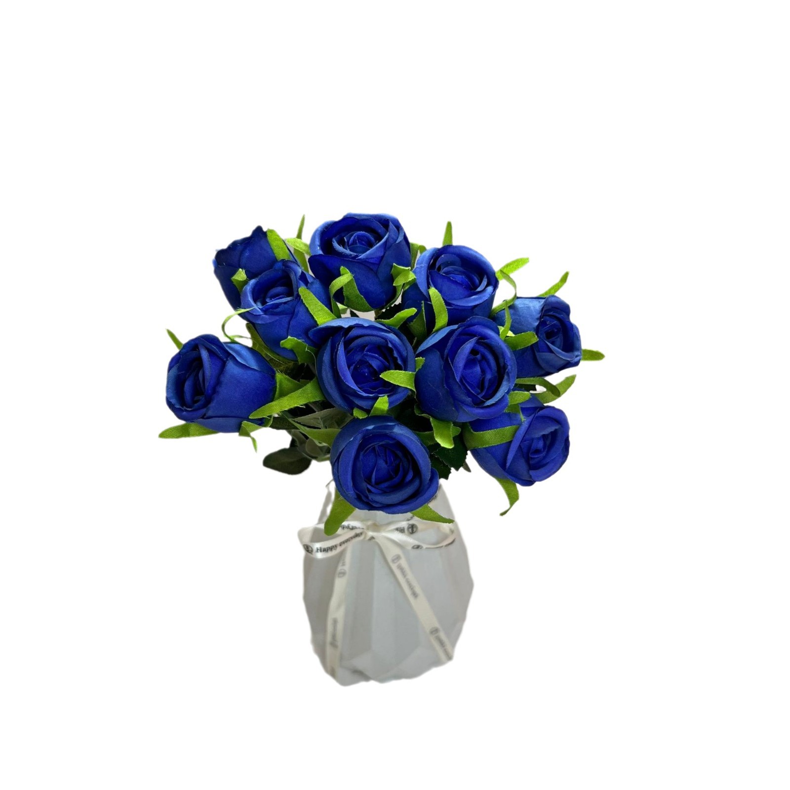 Fake flower roses 10 small rose buds high-end fake bouquet finished…