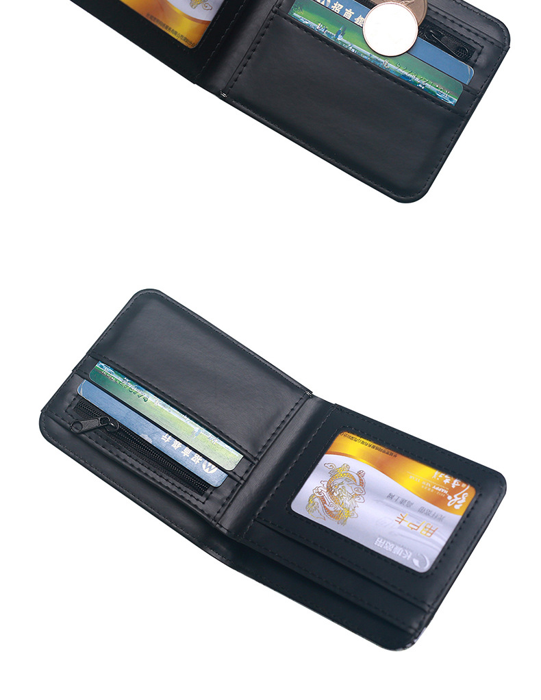 Unisex Letter Skull PVC Open Small Wallets display picture 4