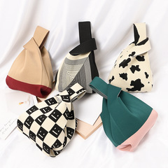 新款日系針織女包大號百搭收納編織包手提包時尚便攜手拎包包女式