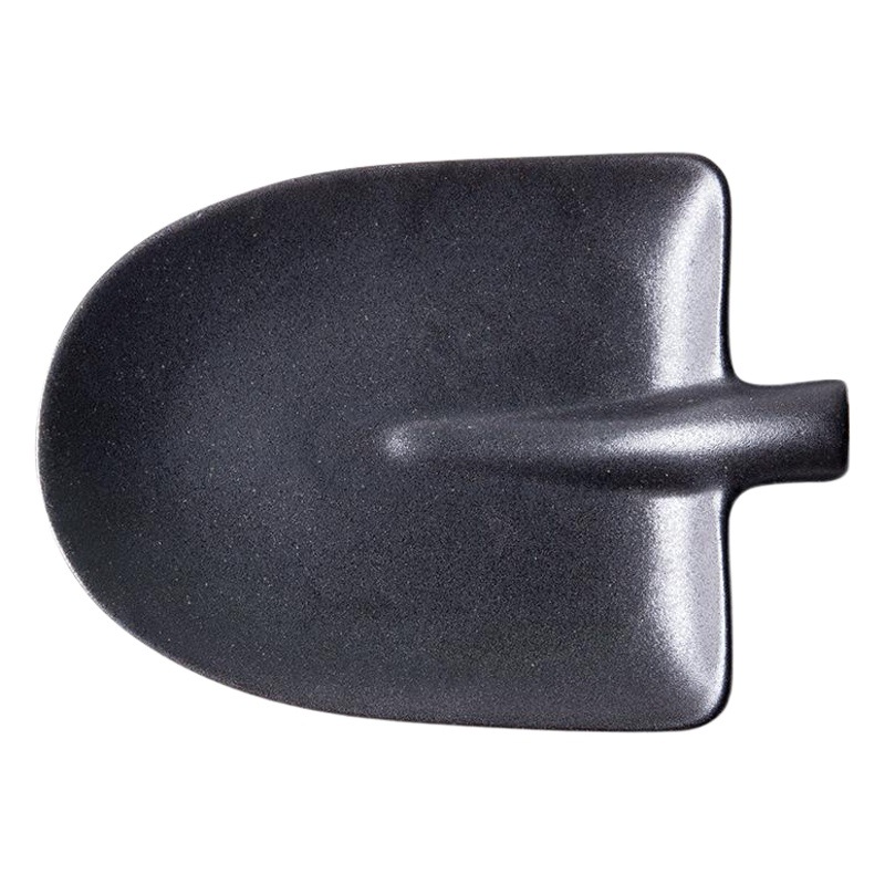 Placa de pala esmerilado negro placa de cerámica placa plana