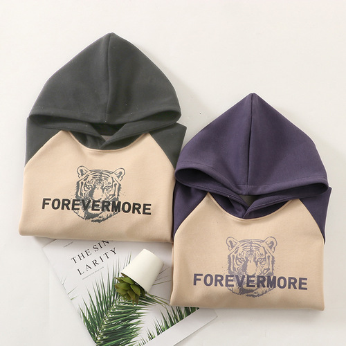 Children's Hooded Sweatshirt Spring and Autumn Korean Version Baby Top for Boys and Girls Casual Stylish Parent-Child Sweatshirt for Adults