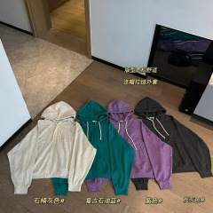 030405春の新商品の女性モデル2025カジュアルファスナーの肩に落ちて帽子をかぶって古いモーダルの4色のコートを作ります。