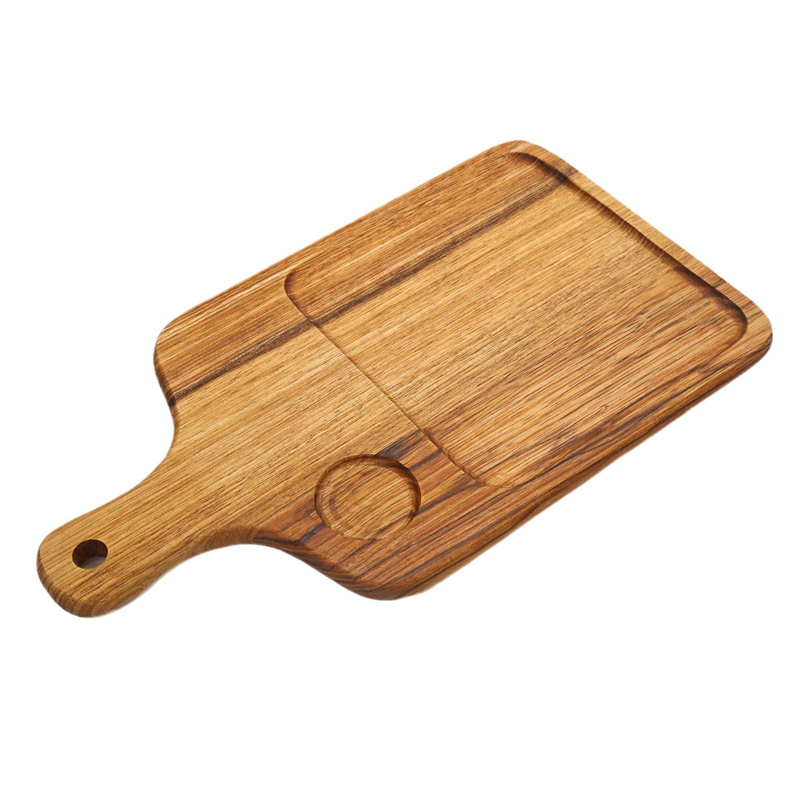 Placa cuadrada de madera maciza de estilo japonés creativo Placa de pastel de fruta de Acacia Placa de bandeja de madera de registro