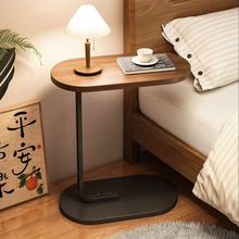 小圆桌卧室网红沙发边几子茶几简易懒人床边桌置物架可移动现代