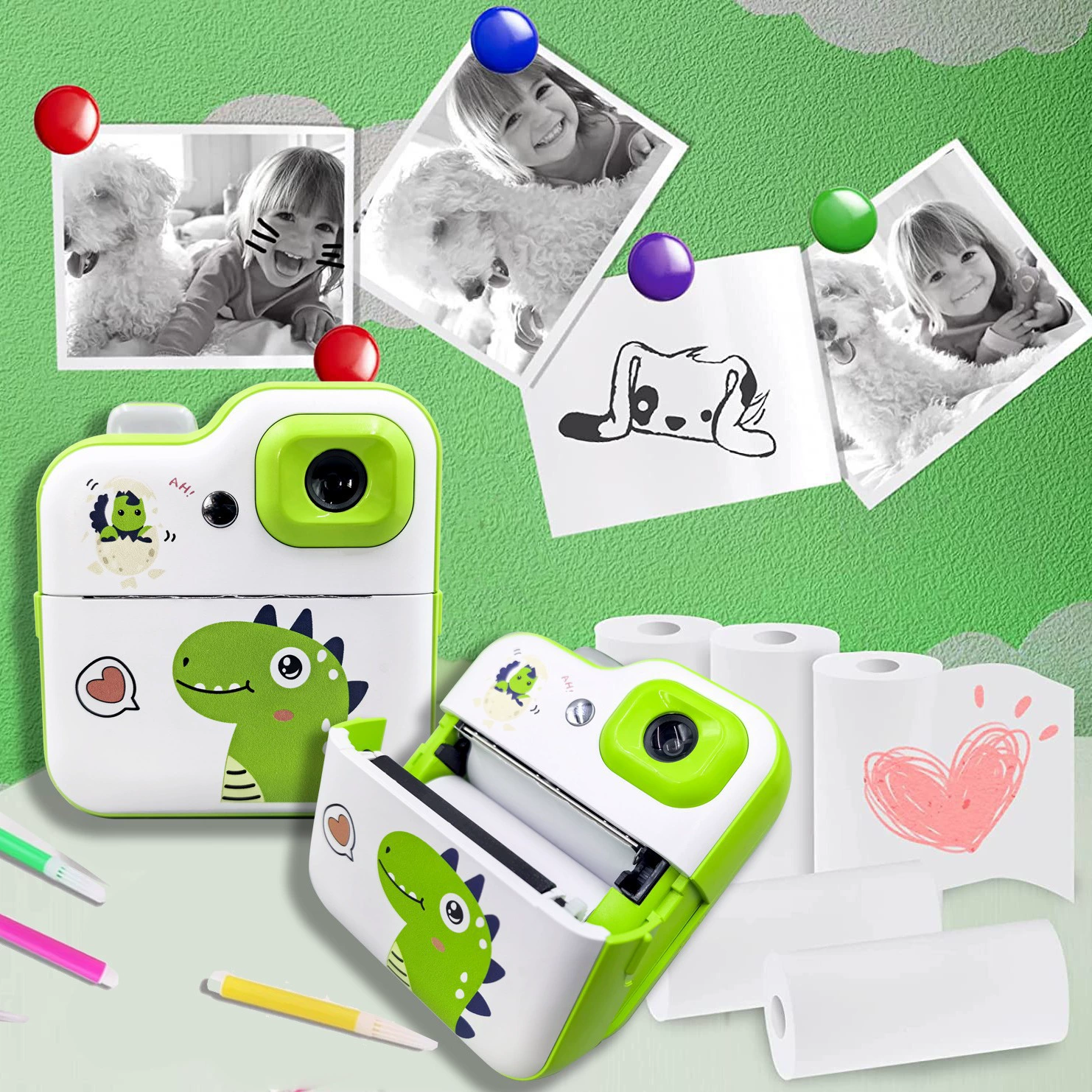 Polaroid, мультяшная маленькая камера для фотосессий