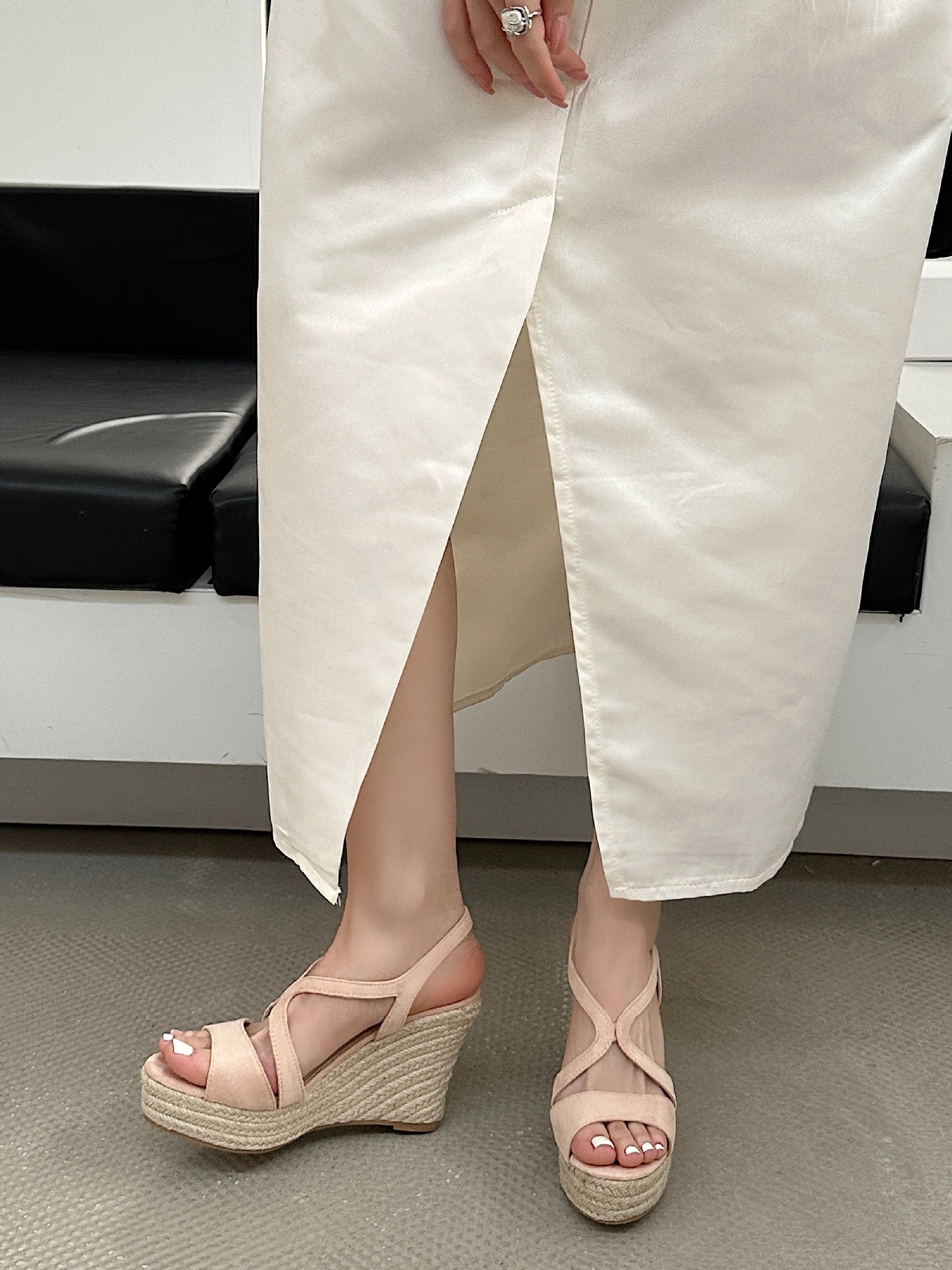 Espadrillas con zeppa da donna sandali estivi con plateau_voghion.com