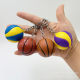 Simulation 4cm basketball keychain fashion car key chain bag pendant sports activity gift cross-border supply