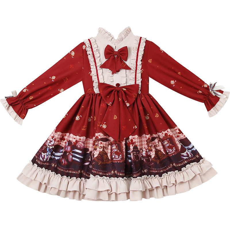 Christmas Xingyi Princess 2023 Autumn/Winter Little Girls' Fashionable Lolita Dress_voghion.com