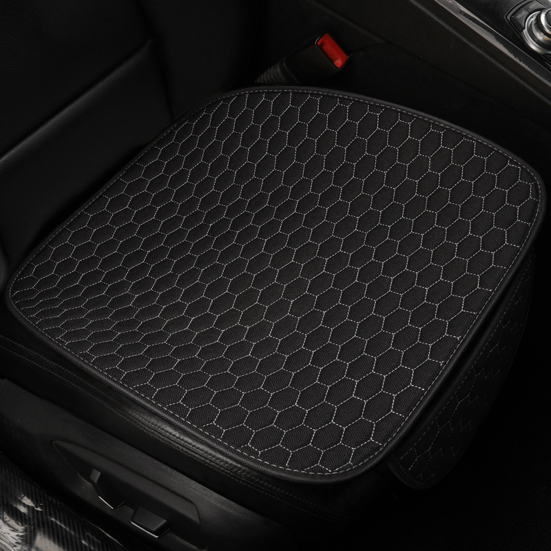 Cojín de asiento de coche de lino natural material respetuoso del medio ambiente cubierta de asiento de coche totalmente rodeado cojín de asiento de coche