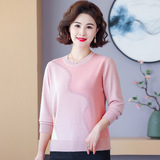 24302-1定制款支持打樣中老年女裝纖絨紗針織衫柔軟舒適保暖，女裝針織衫/毛衣，妃慕昵服飾