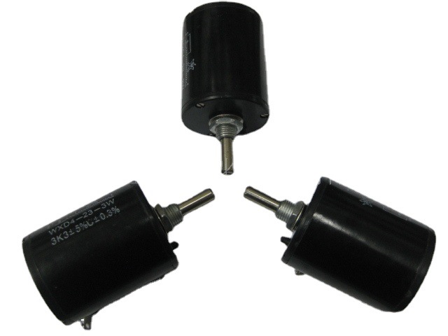 供应 精密多圈可调电位器 滑动变阻器 线绕电位器 WXD4-23 100K
