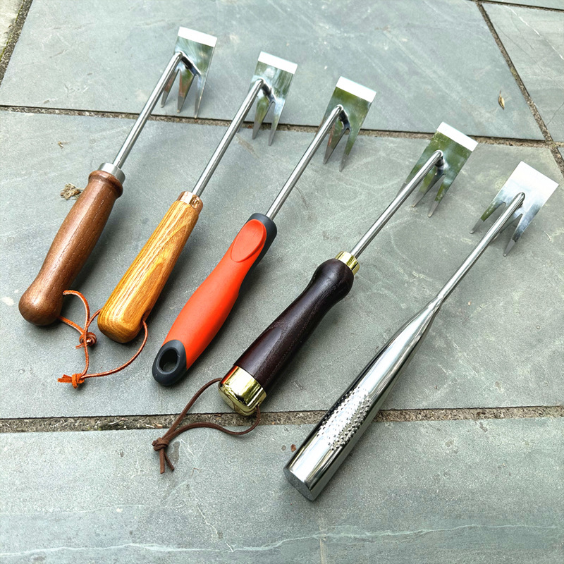 拔草器除草工具多功能趕海勾草器不鏽鋼壓盆花器鏟起根器盆栽耙