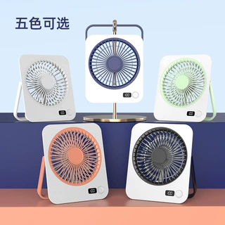 跨境新款电风扇静音大风力USB充电款办公室学生宿舍桌面小风扇