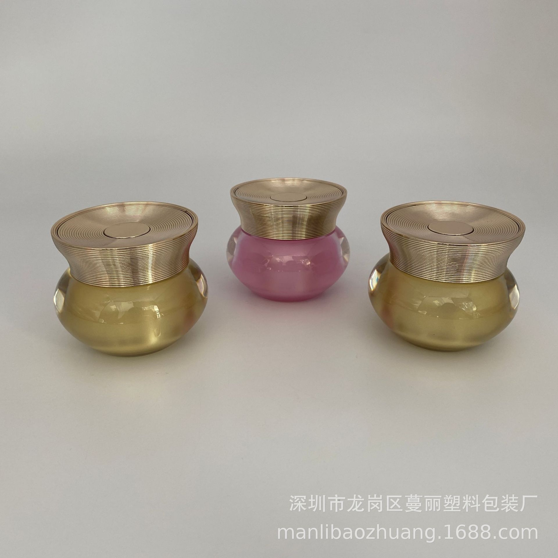 亚克力40ml皇冠瓶贵妇膏遮瑕隔离霜瓶 40g国货中国风抗皱霜分装瓶