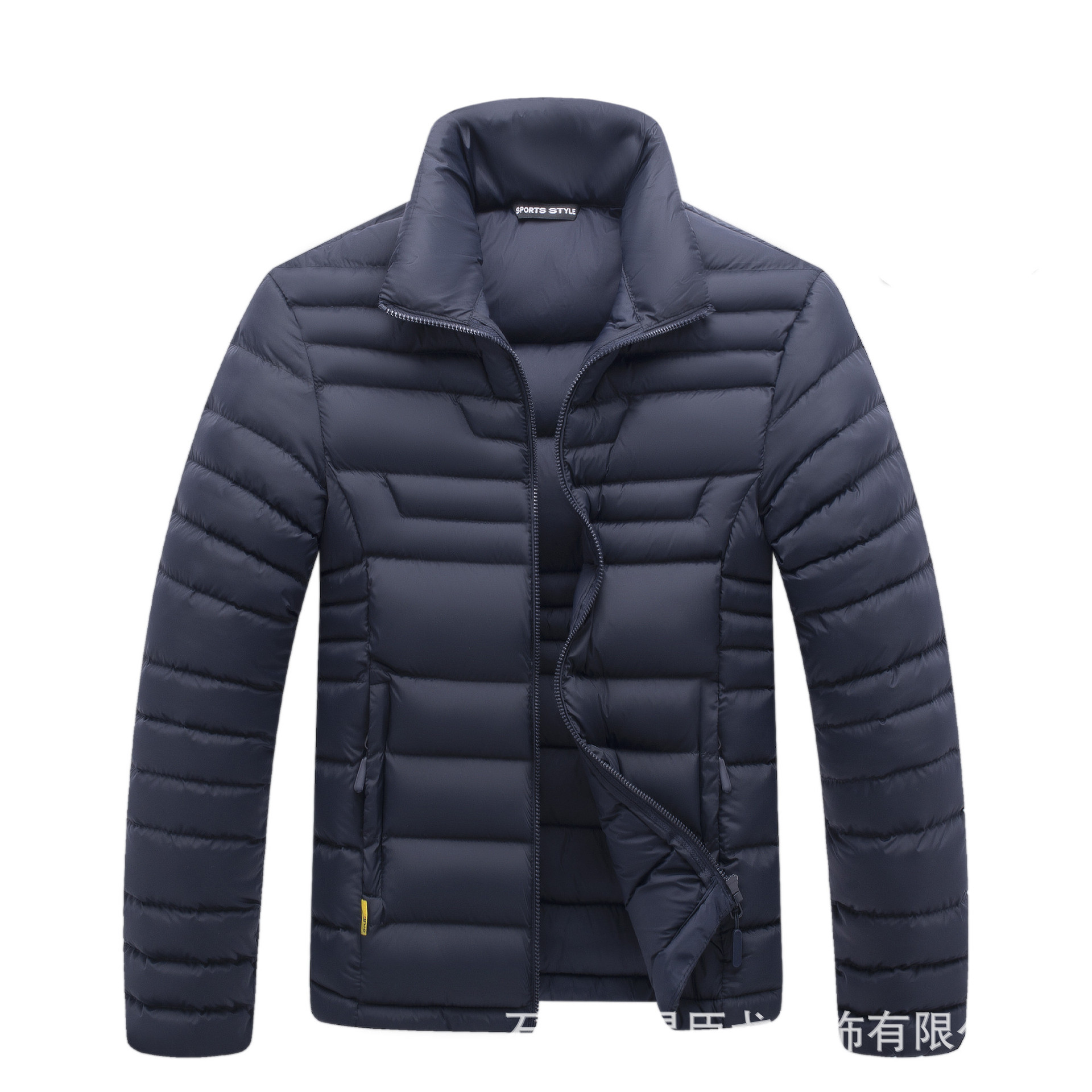 Abrigo acolchado de algodón engrosado corto transfronterizo Abrigo acolchado de algodón cálido para hombres Abrigo acolchado de algodón de invierno para hombres Abrigo acolchado de algodón de color sólido Abrigo acolchado de algodón de comercio exterior