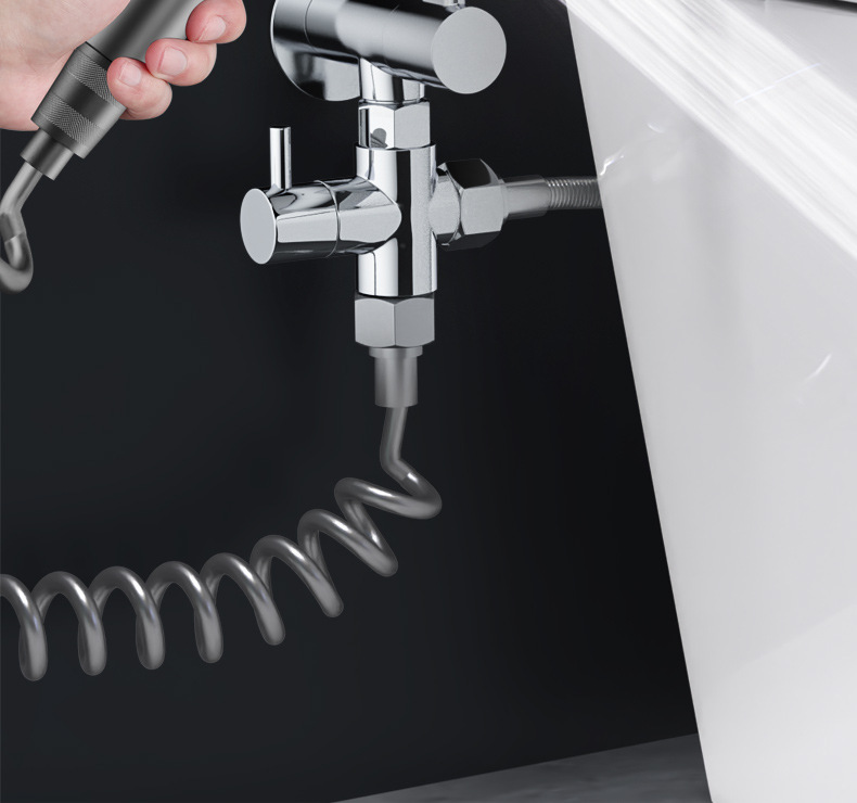 Description Picture 3 of itemNew High Pressure Handheld Bidet Sprayer Set Spray Gun Shower Handheld Toilet Bidet Faucet Sprayer Shower Nozzle Self Cleaning