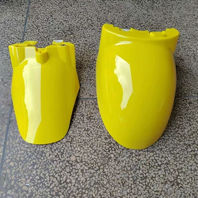 the Little Turtle King, front water Motorcycle Fender - lemon-yellow-small-turtle-king-front-mudguard-comes-with-installation-screws