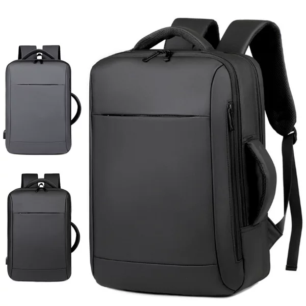 High-End Business Commuter Backpack 15.6inch Laptop Bag Double-Back Multi-Functional Men's Backpack