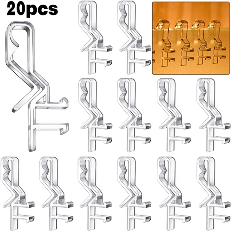 跨境供应 20片套装 百叶窗透明饰片夹 POM百叶帘夹片 垂直帘配件