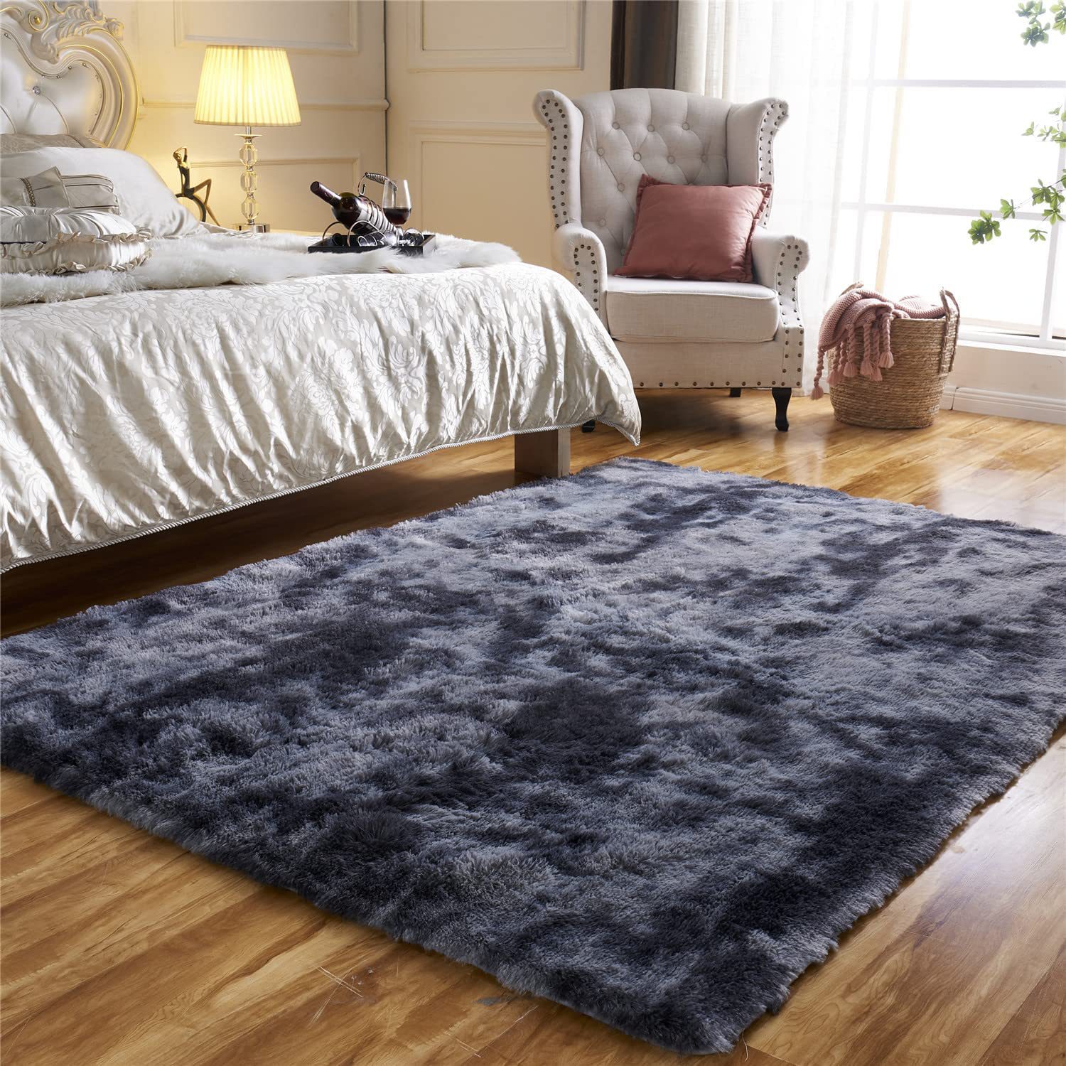 Fluffy Area Rug-Bgrey 2