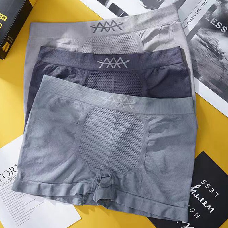 Men's Underwear, Seamless Breathable Mid-Waist Sports Elastic Boxer Briefs, Men's Breathable Boxer Briefs, Cross-Border Wholesale Men's Underwear, Seamless Breathable Mid-Waist Sports Elastic Boxer Briefs, Men's Breathable Boxer Briefs, Cross-Border Wholesale