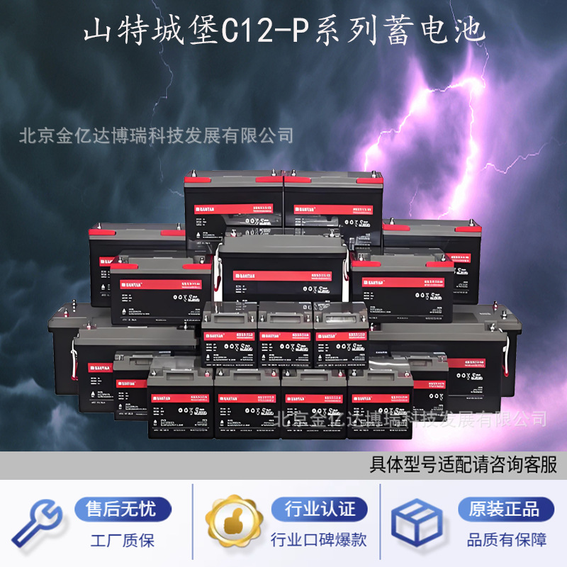 山特蓄电池C12-100铅酸蓄电池12v100AH报警系统及应急照明系统