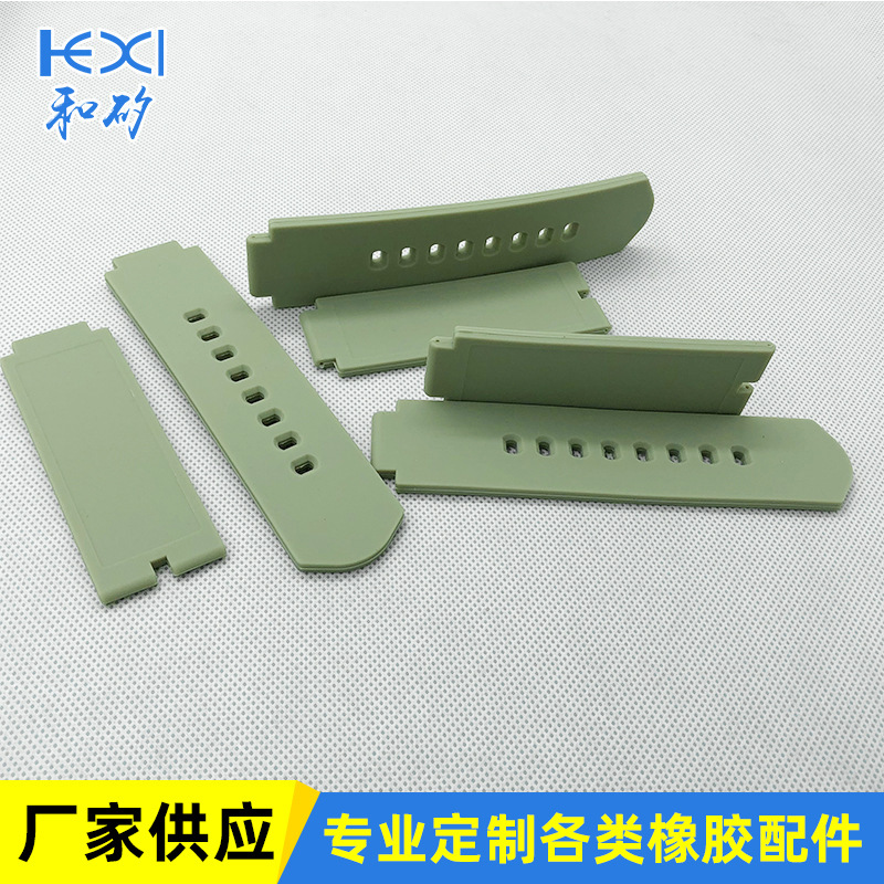 厂家供应 硅胶表带21mm灰色硅胶电子手表带