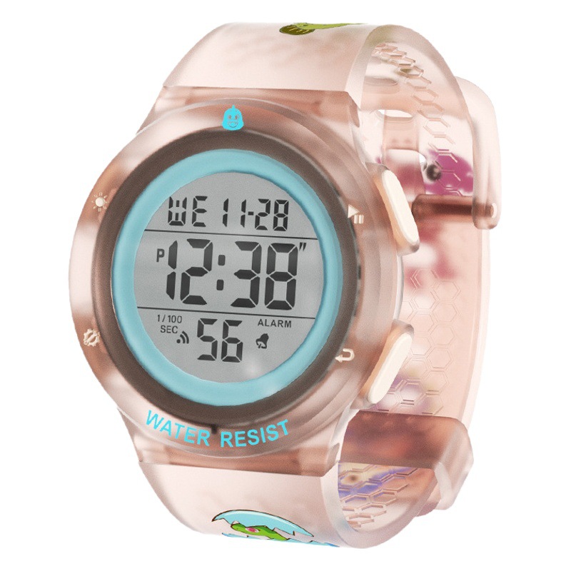 SANDA niños DIY creativo vestidor creativo reloj electrónico creativo desbloqueo NFC reloj despertador impermeable reloj multifuncional