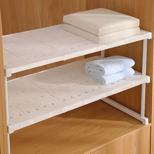 Wardrobe Layered Partition Storage Cabinet Integrated Cabinet with Retractable Tool Built-In Shelf Wardrobe Partition