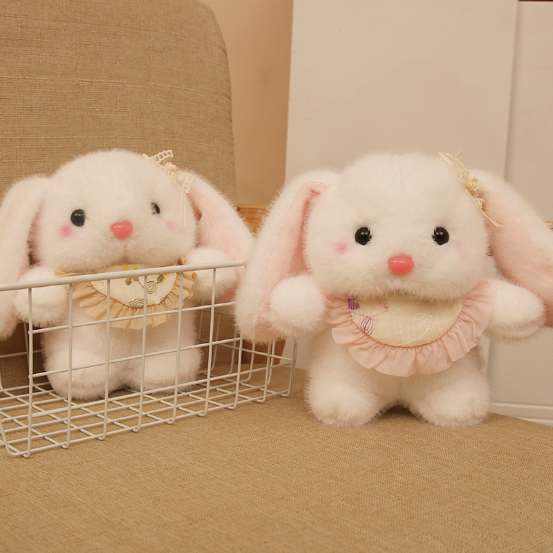 Red de Internet linda bufanda linda conejito colgante peluche muñeca mochila escolar colgante llavero muñeca muñeca