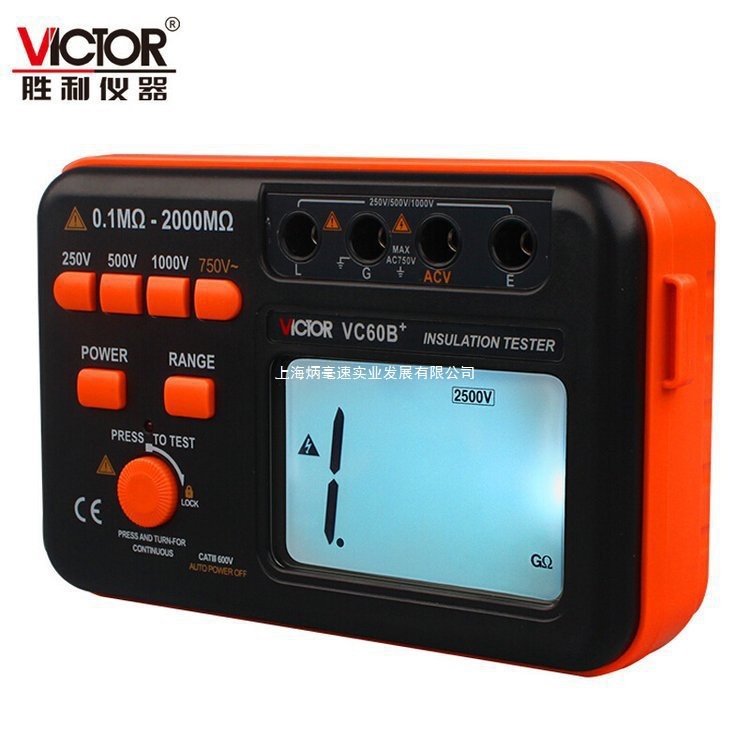 胜利仪器（VICTOR）绝缘电阻测试仪 数字摇表 VC60B+/D+/E+其他