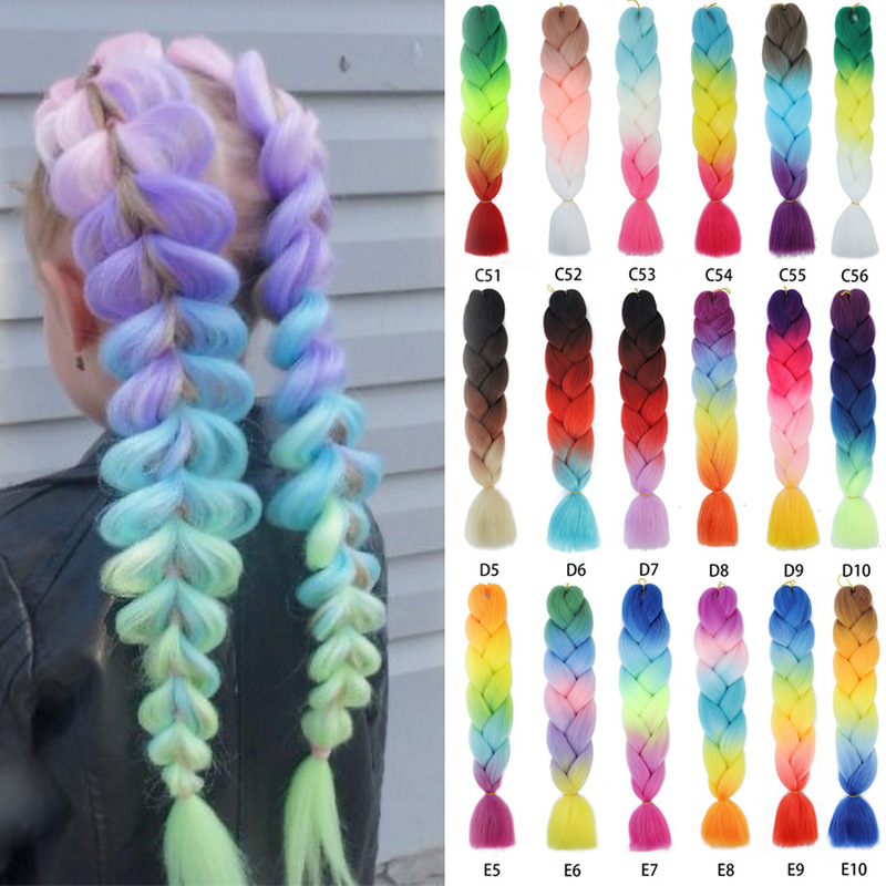 Xuchang Hand-Woven Tangle-Resistant High-Temperature Fiber Dreadlocks Synthetic African Colorful Wig Hair Large Braid Wig