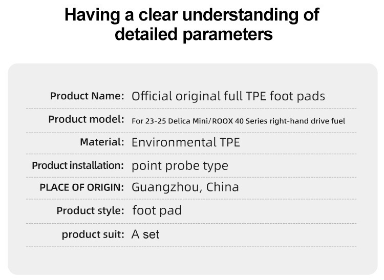 Car Floor Mats TPE for Mitsubishi Delica-mini 23-25