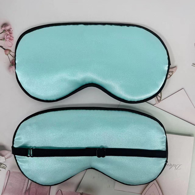 Máscara de ojo de seda artificial para niños Máscara de ojo de seda de mora artificial de doble cara Entrenamiento de sombreado de sueño Fábrica en stock al por mayor