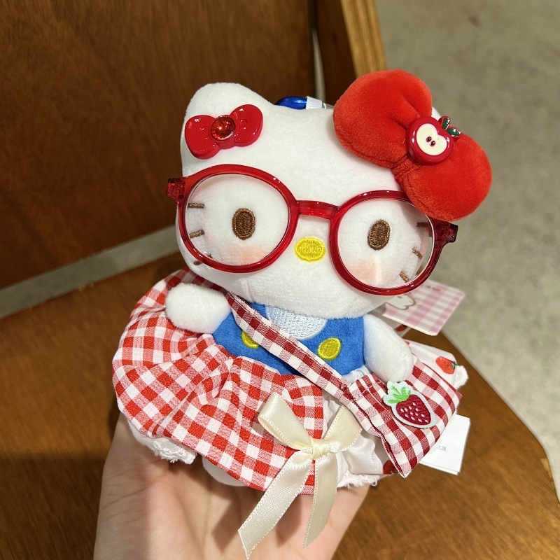 正版HelloKitty毛绒钥匙扣多姿多彩可爱百变穿搭猫猫玩偶包包挂件|undefined