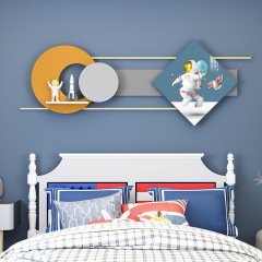 Creative Children's Room Wall-Mounted 3D Combination Decorative Art, Restaurant Wall Decoration&mdash;Crystal Porcelain Painting with Wall-Mounted Storage Shelf