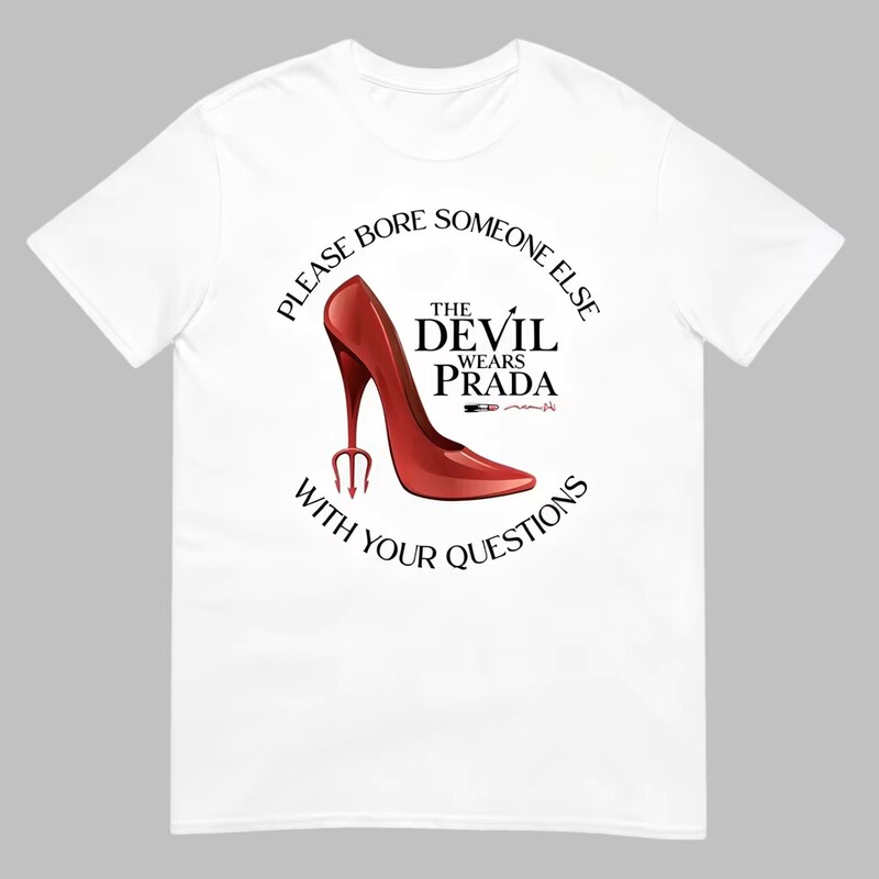 Devil Wears Prada 2 T-Shirt for Men and Women, Summer Cotton Millennial Clothing, Casual Fashion Breathable Short-Sleeve T-Shirt Street Style