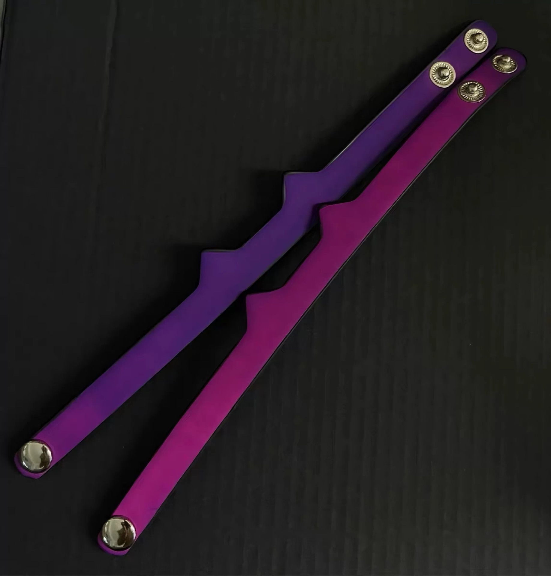 Sl1269-2*2 (purple to rose red two strips)