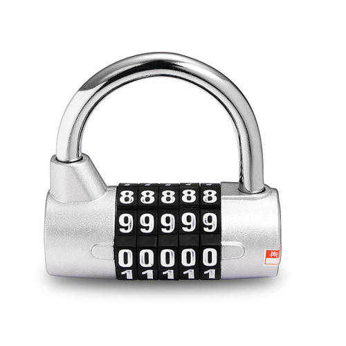 4/5-digit gym password lock cabinet large locker club tool box anti-theft window large character padlock lock