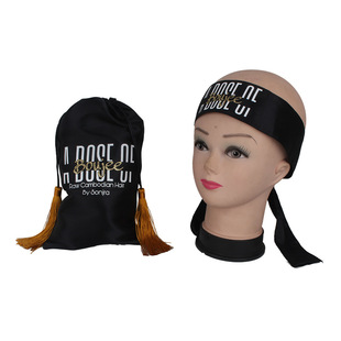 Custom LOGO Silk Satin Satin Printed Satin Bag Cosmetic Silk Bag Wig Satin Fabric