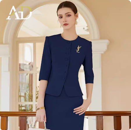 navy blue Suit