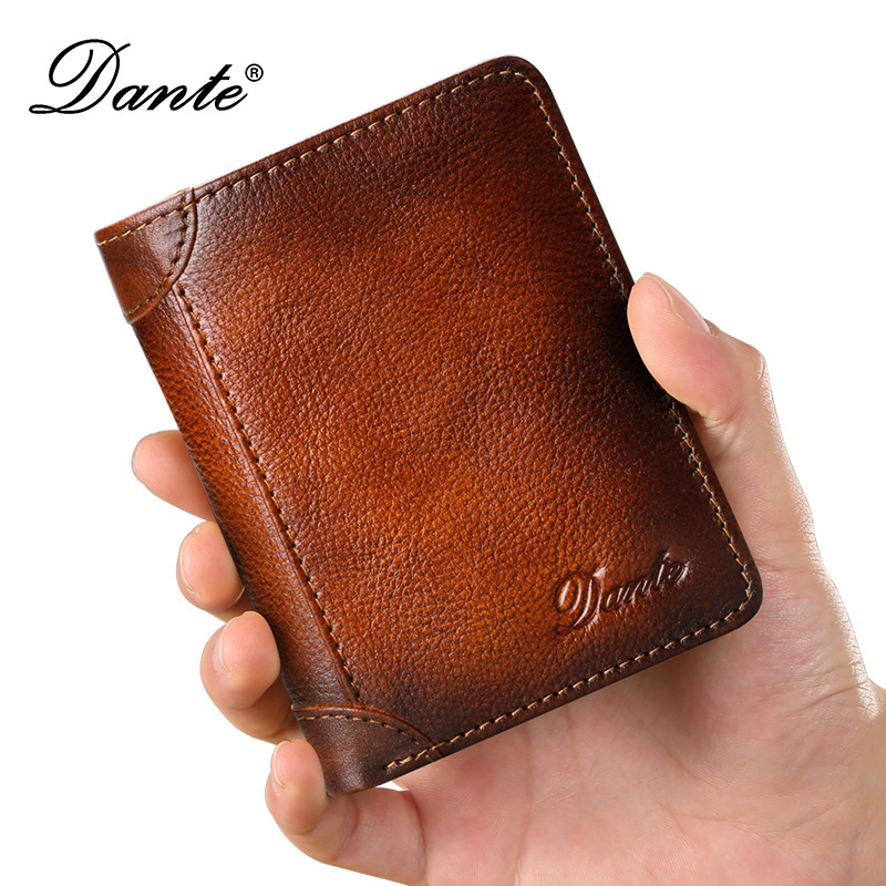 クロスボーダー財布メンズ本革 RFID 盗難防止ブラシ垂直スタイル 70% off レトロ第一層牛革財布外国貿易卸売|undefined