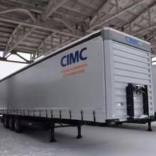 出口俄罗斯侧帘半挂车侧帘低平板  提升物流运输侧帘半挂车图片