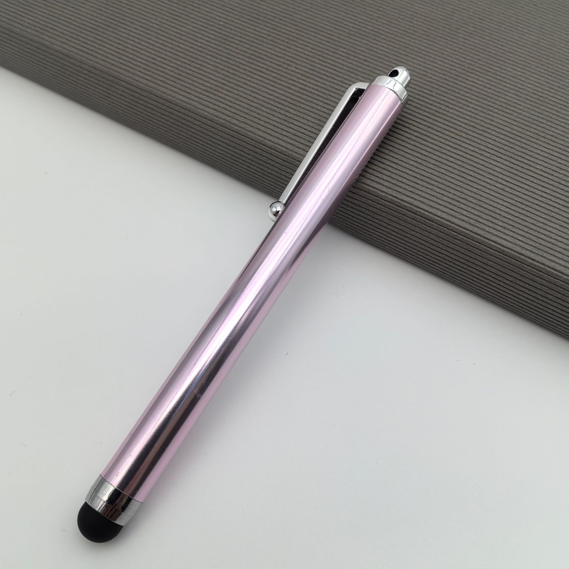 Bolígrafo capacitivo transfronterizo 9.0 logotipo personalizable teléfono móvil tableta lápiz óptico lápiz de pantalla de aleación de aluminio lápiz óptico de metal