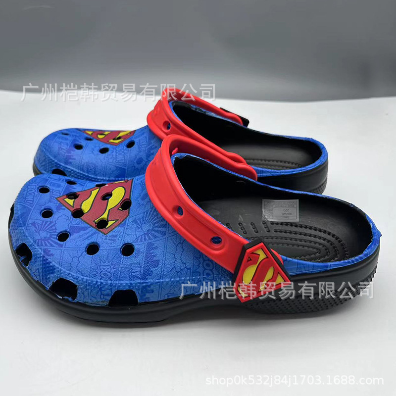 Shrek Superman zapatos de verano para niños zapatillas antideslizantes zapatillas de cabeza de niño gran playa image 6