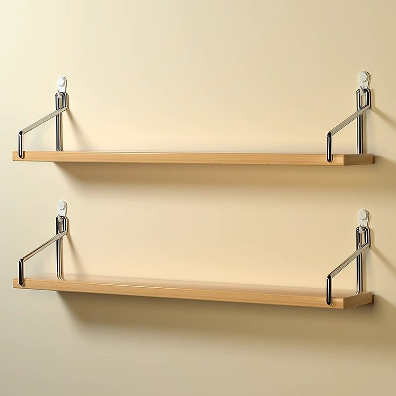 Wall Shelf Punch-free Wall-hanging Wrought Iron Living Room TV Wall Decoration Bedroom Wall Bookshelf One-word Partition