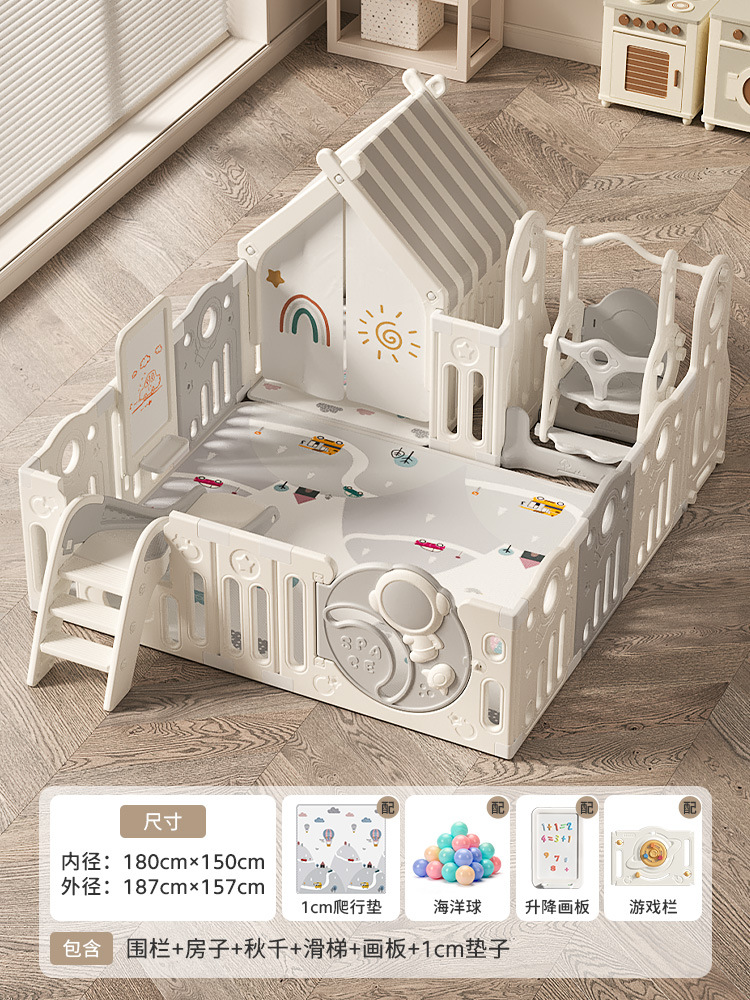 Bebé juego valla bebé valla gateando niños interior hogar niños gateando estera valla sala de estar