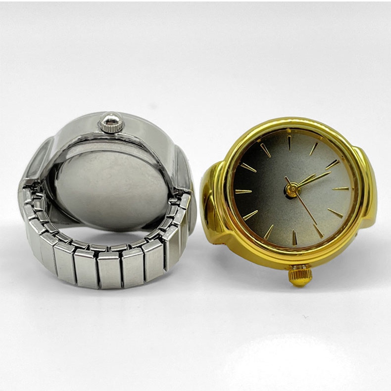 30g Weight Ordinary Glass Mirror Material Stainless Steel Strap Material Rings, Ring Watch, Watch Classification Pointer Display Type Round Dial Shape Holiday, Daily Occasion Quartz Movement Round, Solid Color Pattern Unisex Gender Casual Style Casual Round Solid Color Stainless Steel Strap Quartz Rings Ring Watch Watch