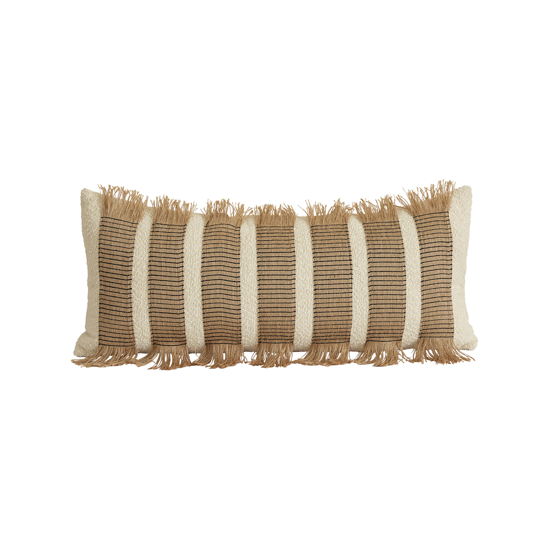 Cojín Decorativo de Cuerda Cáñamo Tejido a Mano, Decorativo para Sofá y Sala de Estar