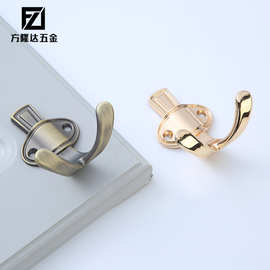 现代简约挂衣钩打孔固定卧室浴室鞋柜橱柜黑色衣帽钩进门玄关批发